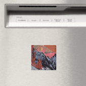 1919年の冬の山 マグネット (インサイチュ (食洗機))