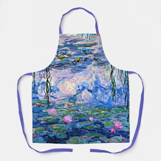 1919年の睡蓮絵画はモネ作 エプロン (正面)