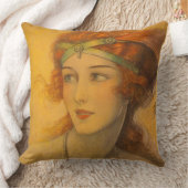 1919年ゴージャスな赤毛 クッション (ブランケット)