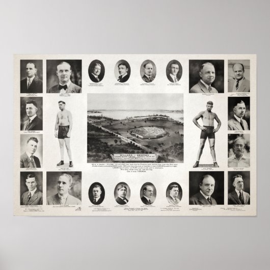 1919年ジェフ・ウィラード対ジャック・デンプシー戦いポスター ポスター (正面)