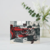 1919年雑誌表紙はがき[ダークトーン] ポストカード (スタンド正面)