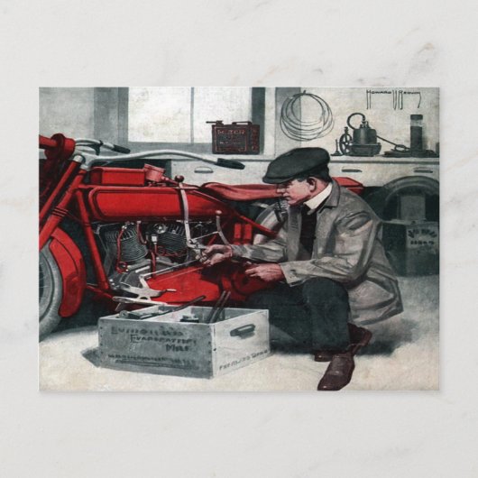 1919年雑誌表紙はがき[ダークトーン] ポストカード (正面)