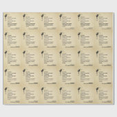 1919感動的年の流行詩 ラッピングペーパー (フラット)