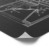 1919折りたたみカメラ特許美術スケッチプリント ポスター (角)