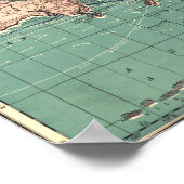 1919-1921年の世界地図 ポスター (角)