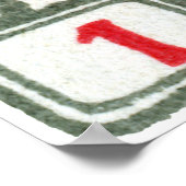 1919 1kポーランドイーグルスタンプ ポスター (角)