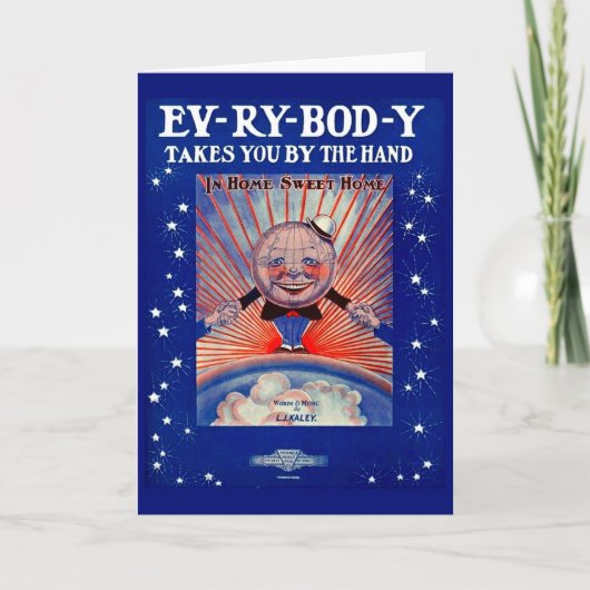 1919 Ev-Ry-Bod-Yがハンドシート音楽で楽しめる カード (正面)