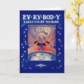 1919 Ev-Ry-Bod-Yがハンドシート音楽で楽しめる カード (黄色い花)