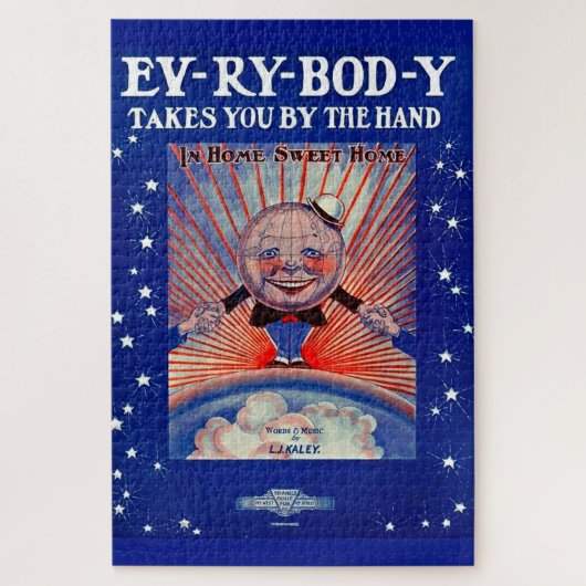 1919 Ev-Ry-Bod-Yがハンドシート音楽で楽しめる ジグソーパズル (縦)