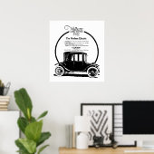 1919 Milburn Electric Carヴィンテージ広告プリント ポスター (ホームオフィス)