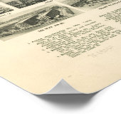 1919 Shelton CT Birds Eye Panoramic Map ポスター (角)