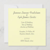 1920のテーマ結婚式招待状 招待状 (裏面)