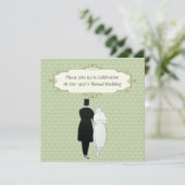 1920のテーマ結婚式招待状 招待状 (スタンド正面)