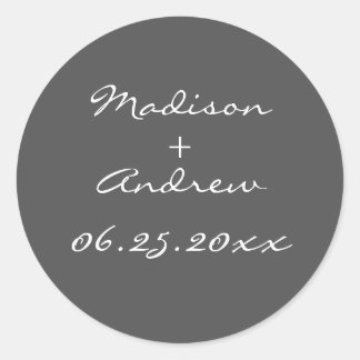 1920のパールステッカー – グレー ラウンドシール