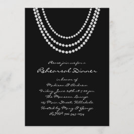 1920のパールリハーサルディナー招待状 招待状