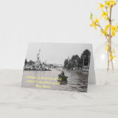 1920のフォトカードマンアローン孤独な引用文インスパイア カード (黄色い花)