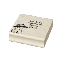 1920のフラッパーの女の子のアドレス自己インクスタンプ