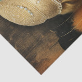 1920のフラッパーの女の子のアールデコ 薄葉紙 (詳細)