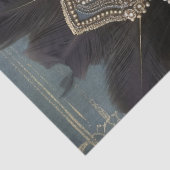 1920のフラッパーの女の子のアールデコ 薄葉紙 (詳細)