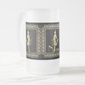 1920のフラッパーガールThunder_Coveバー フロストグラスビールジョッキ (正面左)