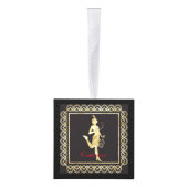 1920のフラッパーガールThunder_Cove キューブオーナメント (右)