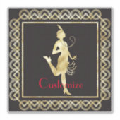 1920のフラッパーガールThunder_Cove シール (正面)