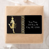 1920のフラッパーガールThunder_Cove ラベル (インサイチュ)