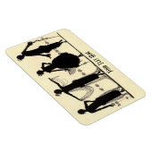 1920のフラッパーファッションシルエット冷蔵庫用マグネット マグネット (右側)