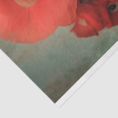 1920のフラッパー美しいポピーポートレートアート 薄葉紙 (詳細)