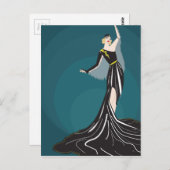 1920のモデルイラストレーション ポストカード (正面/裏面)