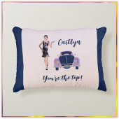 1920のヴィンテージフラッパーとアンティーク車アクセントピル アクセントクッション