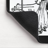 1920のヴィンテージ新郎新婦 マウスパッド (コーナー)