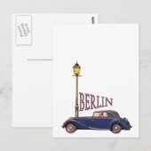 1920のヴィンテージ自動車 – ベルリン ポストカード (正面/裏面)
