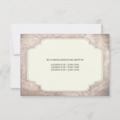 1920のヴィンテージ踊りカップルR.S.V.P.カード 出欠カード (裏面)