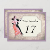 1920のヴィンテージ・テーブル番号カード ポストカード (正面/裏面)