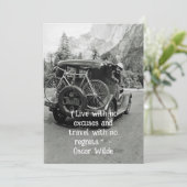 1920の旅行の車の自転車の旅行オリジナルヴィンテージ 案内状 (スタンド正面)