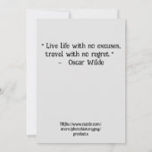 1920の旅行の車の自転車の旅行オリジナルヴィンテージ 案内状 (裏面)