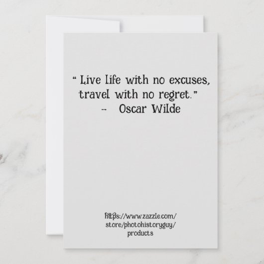 1920の旅行の車の自転車の旅行オリジナルヴィンテージ 案内状 (裏面)