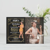 1920の殺人謎誕生日ディナーパーティー写真 招待状 (スタンド正面)