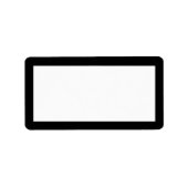 1920の白黒住所 シール (正面)