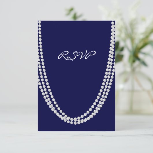 1920の真珠RSVP – 青 出欠カード (スタンド正面)
