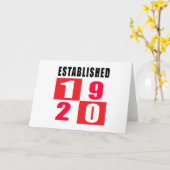 1920の誕生日のデザイン カード (黄色い花)