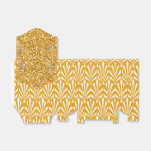 1920の金ゴールドグラムグリッター結婚式の引き出物ギフトボックス フェイバーボックス (折り畳みなし)