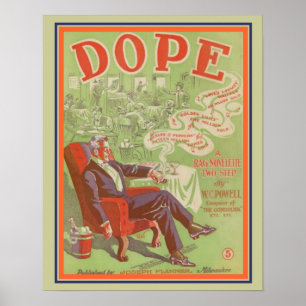 1920の2つのステップ「ドーピング」シート音楽カバー–16x20 ポスター