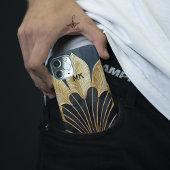 1920エレガントのアールデコブラックおよび金ゴールドモダン SAMSUNG GALAXYケース