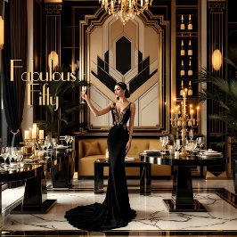 1920エレガント年のアート・デコ・ウーマン 招待状