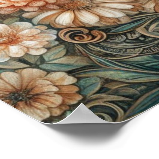 1920エレガント年代のフラッパー・レディ ポスター (角)