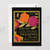1920オーデコローンポンプレア香水 ポストカード (正面/裏面)