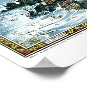 1920クラシック年フェアリーランド想像地図 ポスター (角)