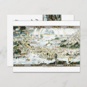 1920クラシック年フェアリーランド想像地図 招待状 (正面/裏面)